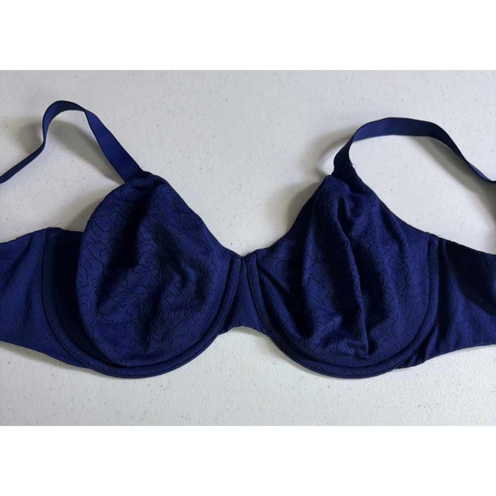 Wacoal 855345 Underwire inside job side support full T-Shirt Bra 36DDD blue - Picture 5 of 16